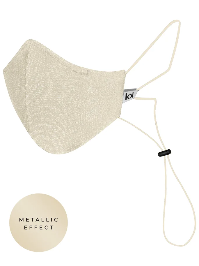 Maskk One Reusable Mask Champagne Maria Pombo