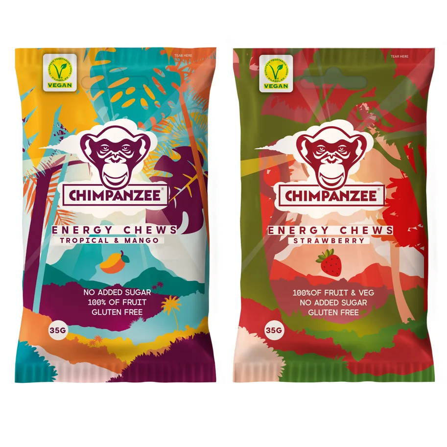 Energy Chews Mix (Vegan / Gluten Free) 20x35gr (10x Strawberry, 10x Mango)