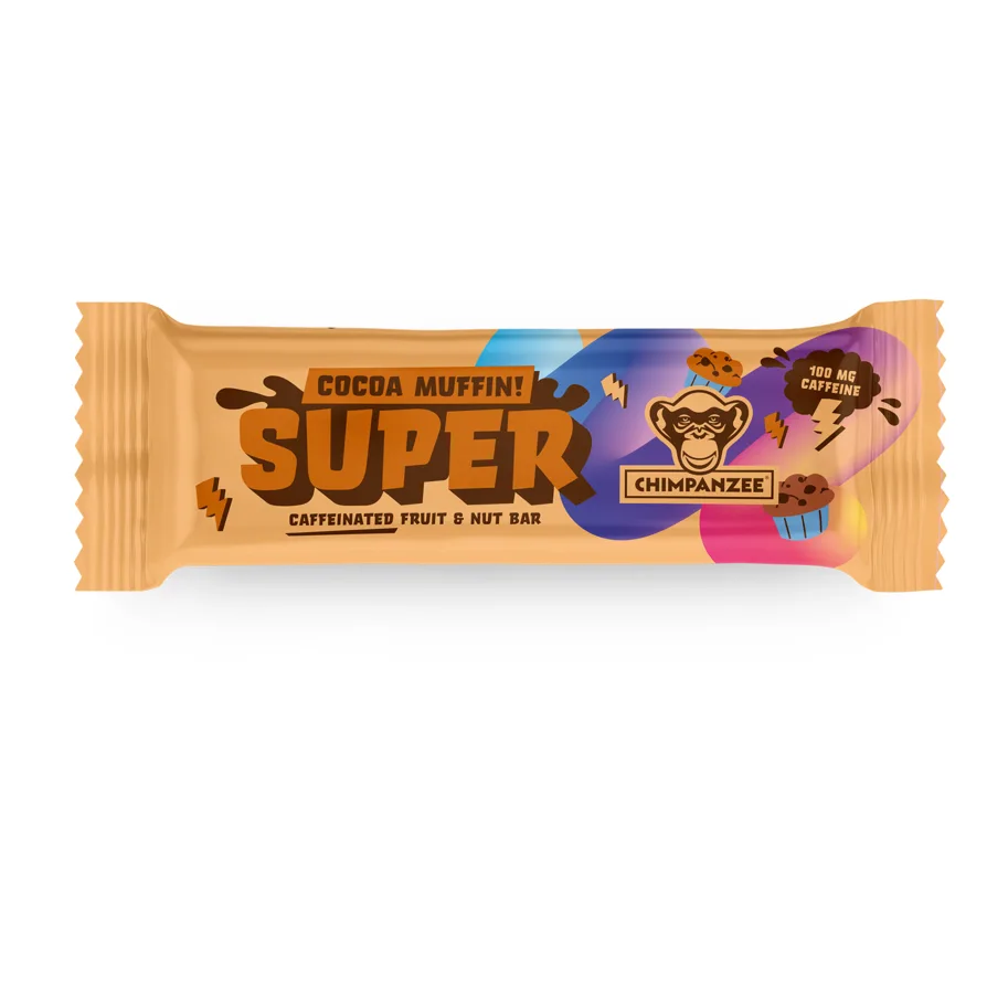 Super Bar Cocoa Muffin (100mg caffeine Guarana) 20x55gr