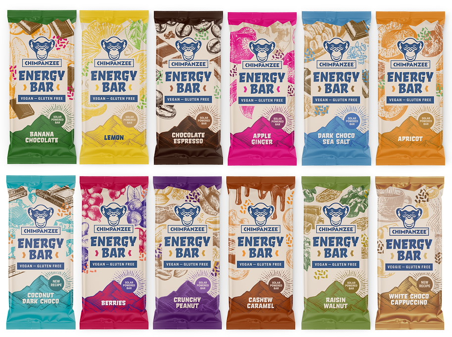Chimpanzee Energybar Mix 24x55gr (12x2)